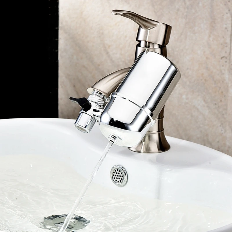 Faucet Water Purifier Filter Home Bathroom Kitchen Household Water Purifier Filter Purification Rotary Splash-proof Faucet