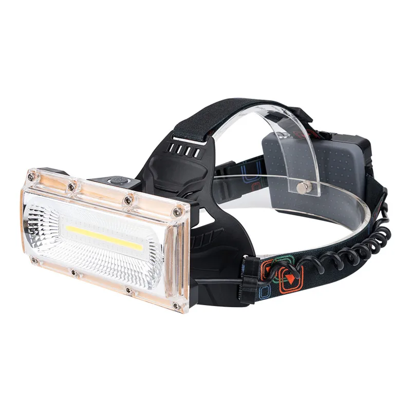 SANYI COB светодиодный USB Перезаряжаемый широкоугольный налобный фонарь 3 режима освещения супер яркий налобный фонарь 3*18650