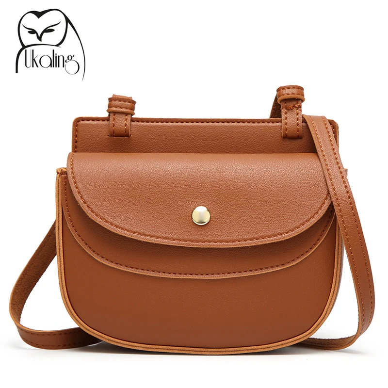 UKQLING Brand Vintage Flap Women Messenger Bags Ladies Saddle Shoulder