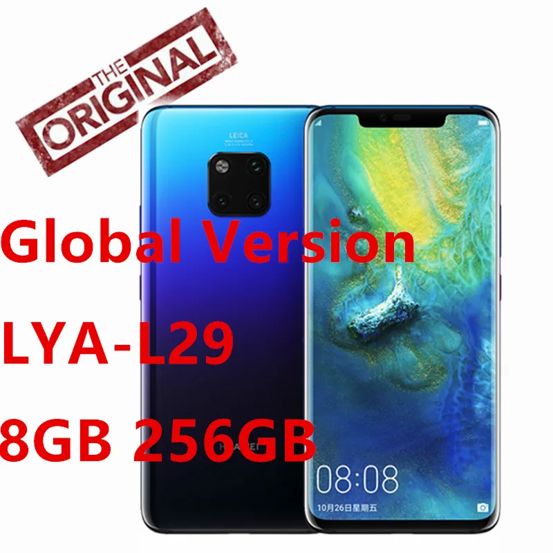 Глобальная версия HuaWei mate 20 Pro LYA L29 мобильный телефон Kirin 980 Android 9 0 6 39 &quot3120x1440 8 Гб ram