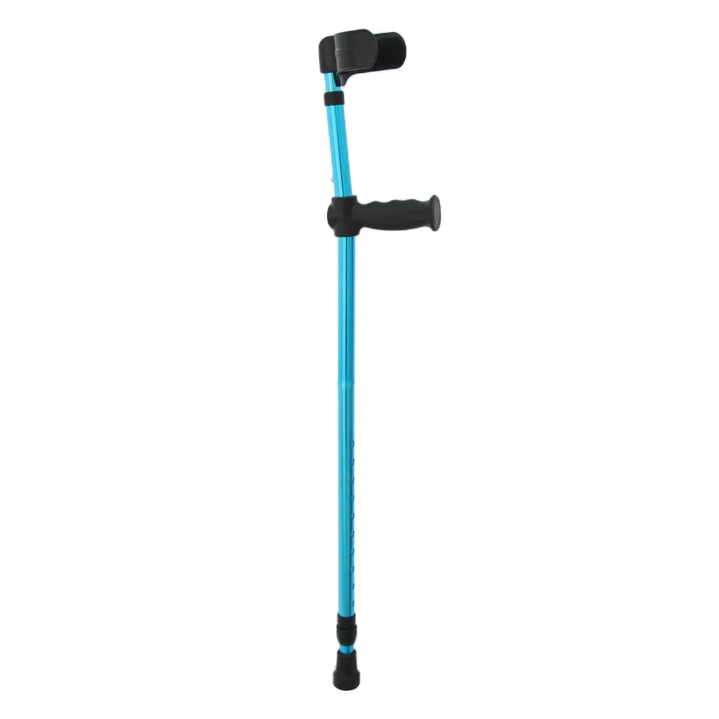 Elderly Handicapped Disabled Adults Foldable Walking Forearm Crutches Stick Support Legs After Injury or Surgery