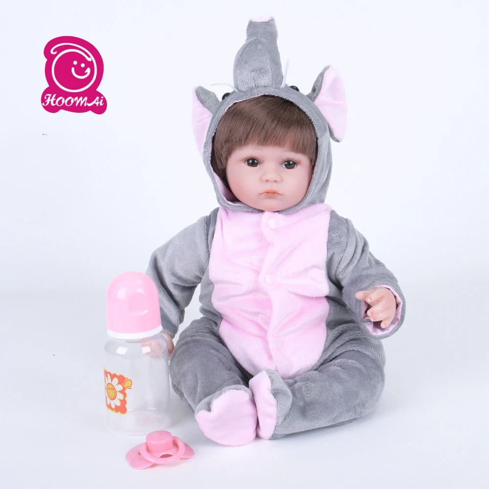 

18"45cm silicone vinyl reborn baby dolls for children girls toys gift bebe reborn bonecas brinquedo menino Toy Birthday Gift