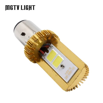 

MGTV LIGHT BA20D H6 LED Motorcycle Headlight Blub DC 6V~80V 6W 800LM 6000K Moto light COB Scooter Accessoire Motorbike Head Lamp