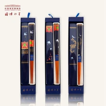 NATIONAL MUSEUM OF CHINA Traditional Chinese Style Chopsticks Wooden Lotus Printing Patterns Sushi Chop Sticks Palillos as Gifts fish butterfly china chinese traditional patterns painting tattoo reference book