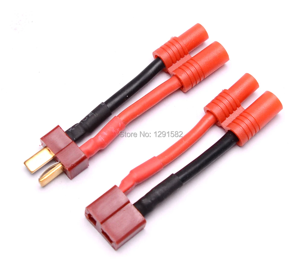 

New HXT 3.5MM 3.5 MM to T Plug connector Male / Female Adapter Lipo Battery Bullet Deans with wire 1pcs