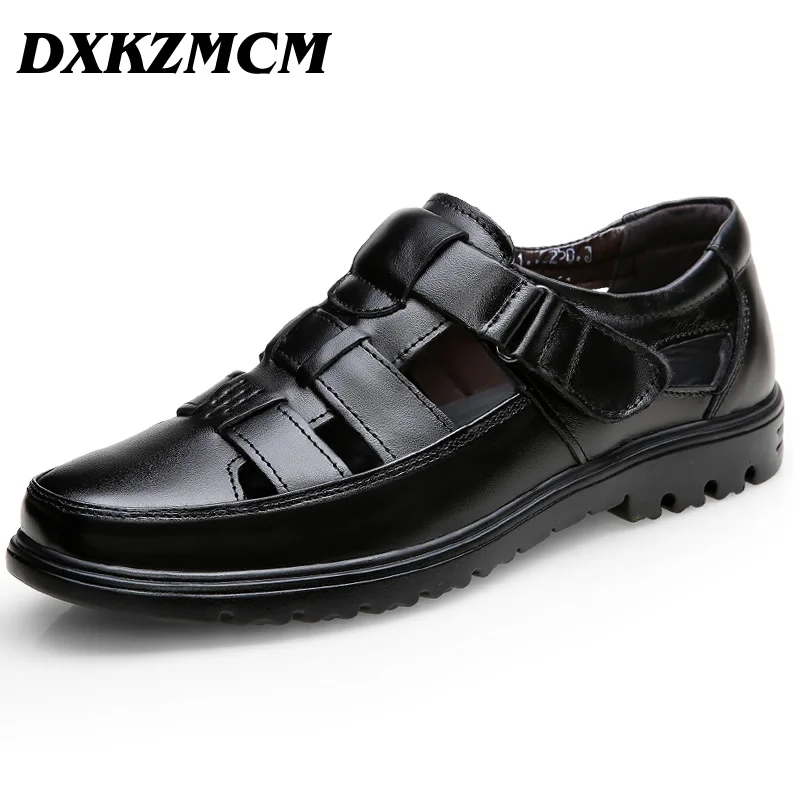 

Men Sandals Genuine Leather Sandals Men Outdoor Casual Men Leather Sandals For Men Beach Shoes Roman Shoes