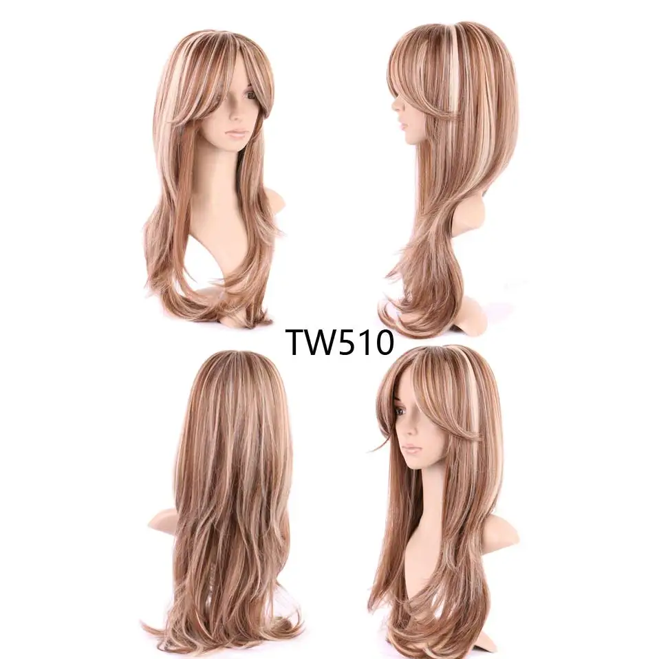 S-noilite длинные парики с челкой для женщин прямые вьющиеся Glueless парик синтетические парики Боб Прическа