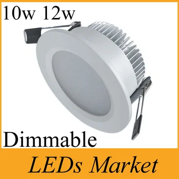 

20% off 10w 12w dimmable led downlights 1080lm led fixture light lamp 120 beam angle warm cold white + Driver AC90-260V or 12V