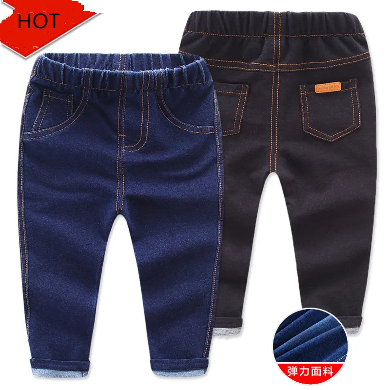 Baby Boy Pants Boys Soft Denim Pant Boy Jeans Pants Kids Trousers Navy Blue Spring & Autumn Jeans Children Fashion Clothing