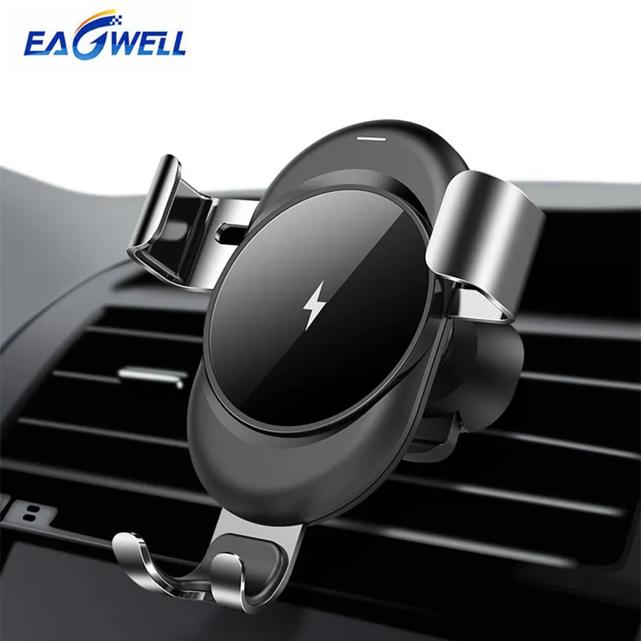 Car Qi Wireless Charger Air Vent Mount For iPhone XR XS X