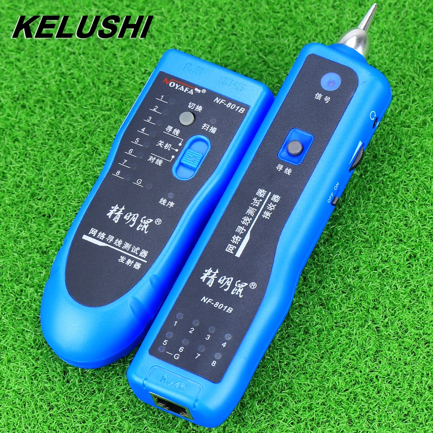 KELUSHI  Network RJ11 RJ45 lan wire tracker Fault locator and cable tester LAN Cable Tester NF-801B