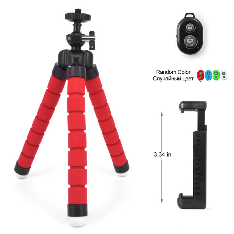 Гибкий мини штатив Gorillapod Octopus для iPhone, samsung, Xiaomi, huawei, zte, держатель для камеры Gopro - Цвет: RED-Tripod-3