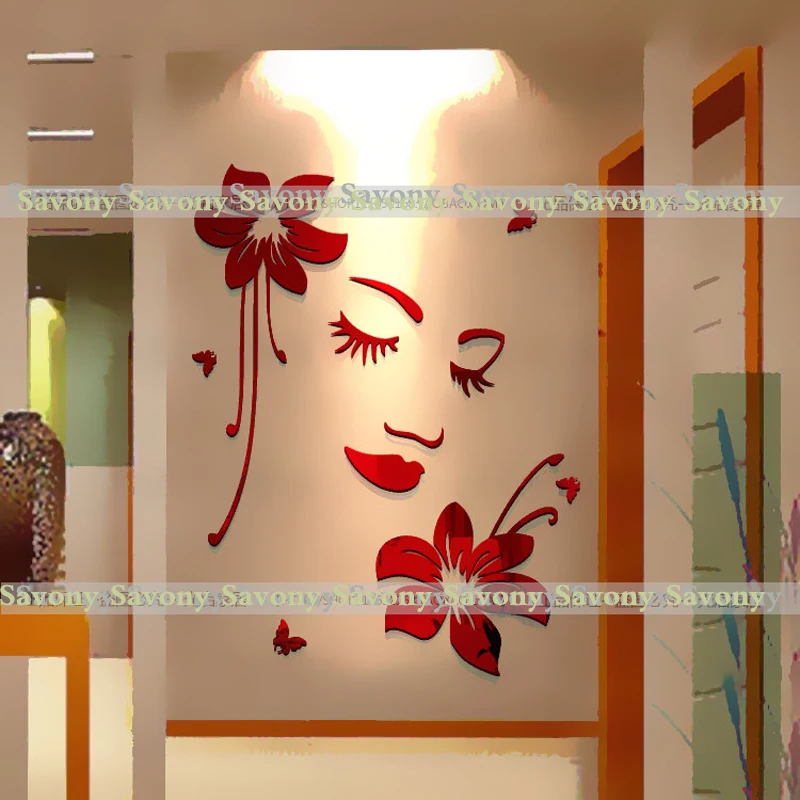 

Sexy girl lip eyes wall stickers living bedroom decoration diy home decals mual art