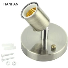 Античная бронза 180 градусов Поворот E27 керамический винт универсальная лампа держатель высокого Температура осветительных аксессуаров DIY Потолочный держатель