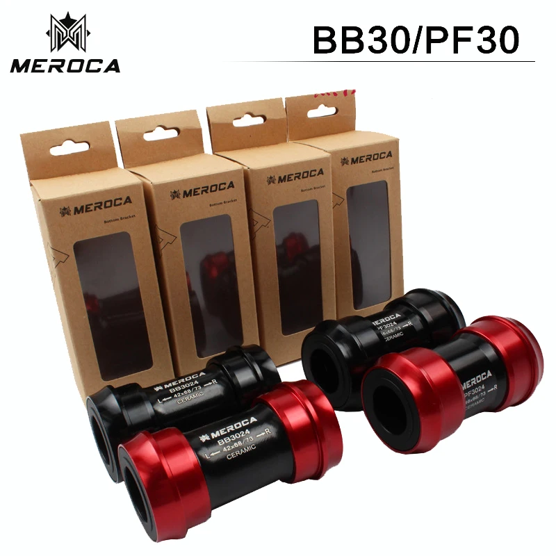 

1 Set PF30 BB30 Ceramics Bearing Press-fit Bottom Bracket 7075AL CNC Bicycle Axis GXP Inner Diameter 24*24mm 24*22mm Ultralight