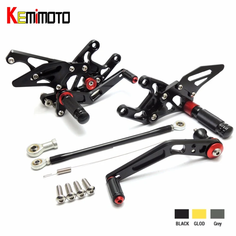 

KEMiMOTO For Honda CBR1000RR CBR 1000RR 1000 RR CNC Adjustable Rear Set Rearsets Footrest 2008 2009 2010 2011 2012 2013 2014