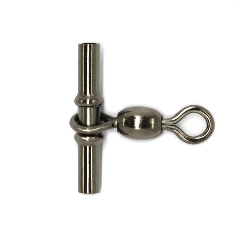 

20pcs/Lot Cross-Line Solid Rings Brass Tube Crane Fishing Swivels 2/0 1/0 1# 2# 3# Fishing Line Connector