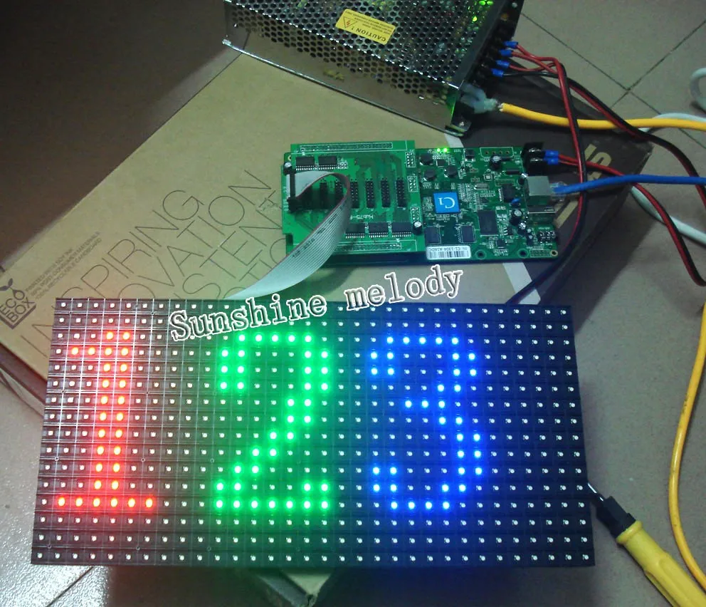 P10 SMD 3в1 RGB полноцветный светодиодный модуль дисплея, внутренний/полуоткрытый светодиодный модуль, 1/8 сканирования 320*160 мм, текст, фотографии, видео-шоу