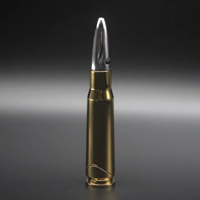 Briquet à Balle en Métal avec Lumière Laser, Gaz Butane, Flamme Coupe-Vent, Laguna, Gadget de Nouveauté, Addictif Militaire – Image 3