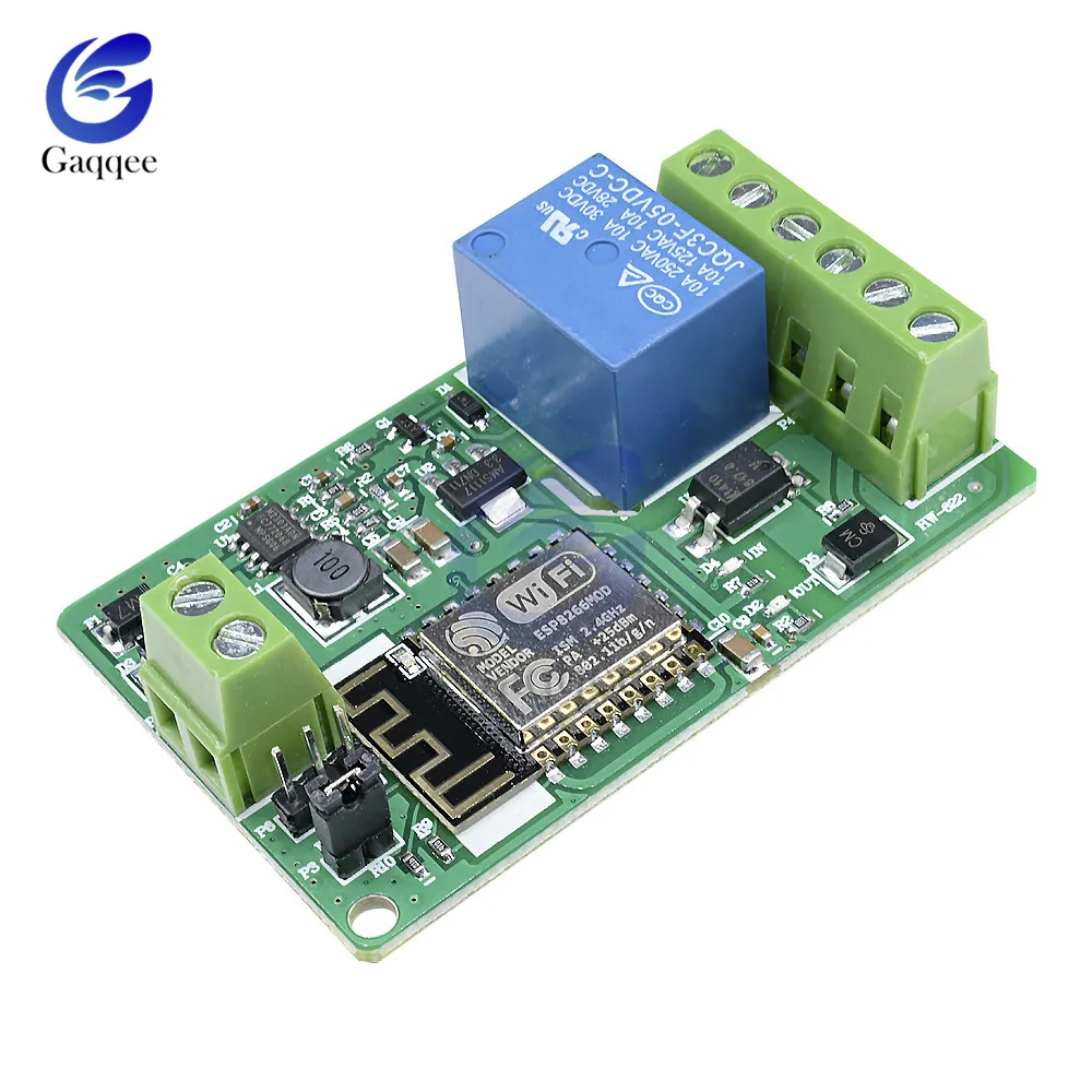 Релейный Щит постоянного тока 7 30 В 1 канал ESP8266 Wi Fi модуль защита от превышения