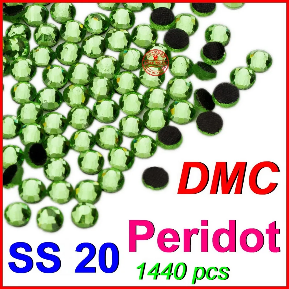 Плоские Стразы SS20 4 6-4 8 мм 1440 шт./пакет Перидот DMC для горячей фиксации