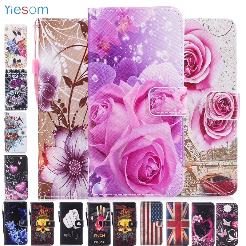 Кожаный чехол книжка YIESOM для Samsung Galaxy S9 Plus S8 S7 Edge S6 Note 8 мягкий силиконовый чехол|case