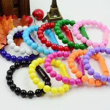 500 шт./партия, хрустальные бусины, ручной браслет-цепочка, кружевная линия, 8-контактный usb-кабель для синхронизации данных, зарядный кабель, шнуры для Apple iPhone 8 7 6 6 Plus 5 5S