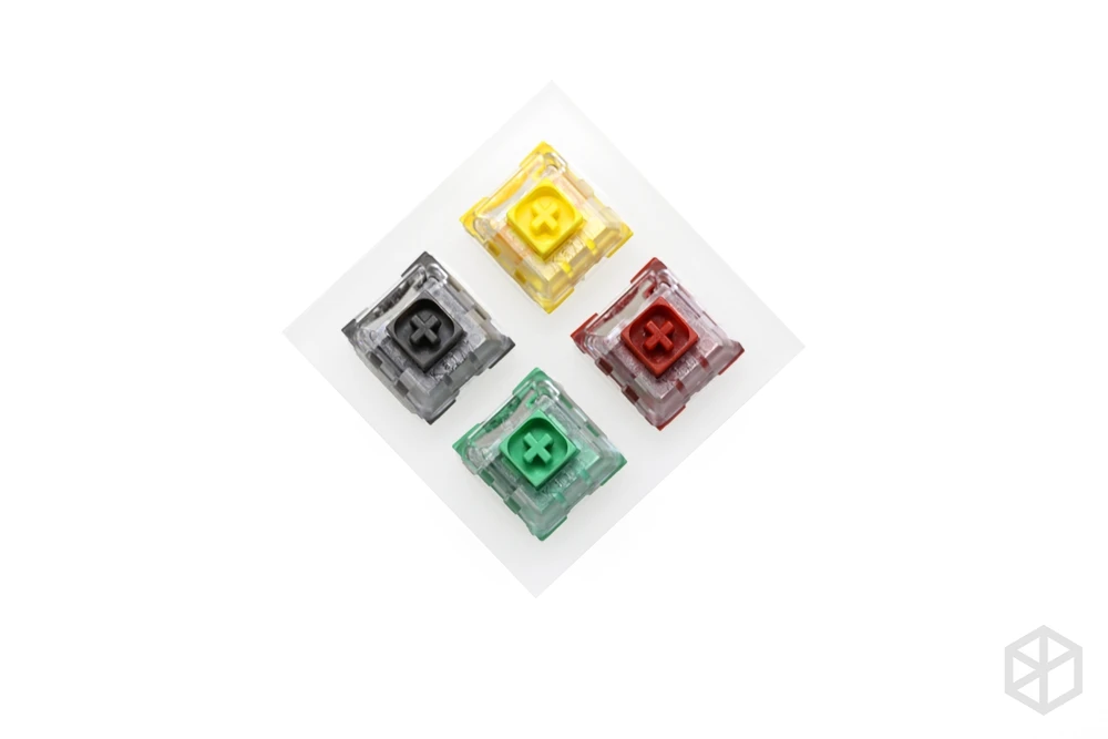 aluminum or Acrylic Switch Tester 2X2 kailh box switches Chinese Style red green grey yellow RGB SMD for Mechanical Keyboard