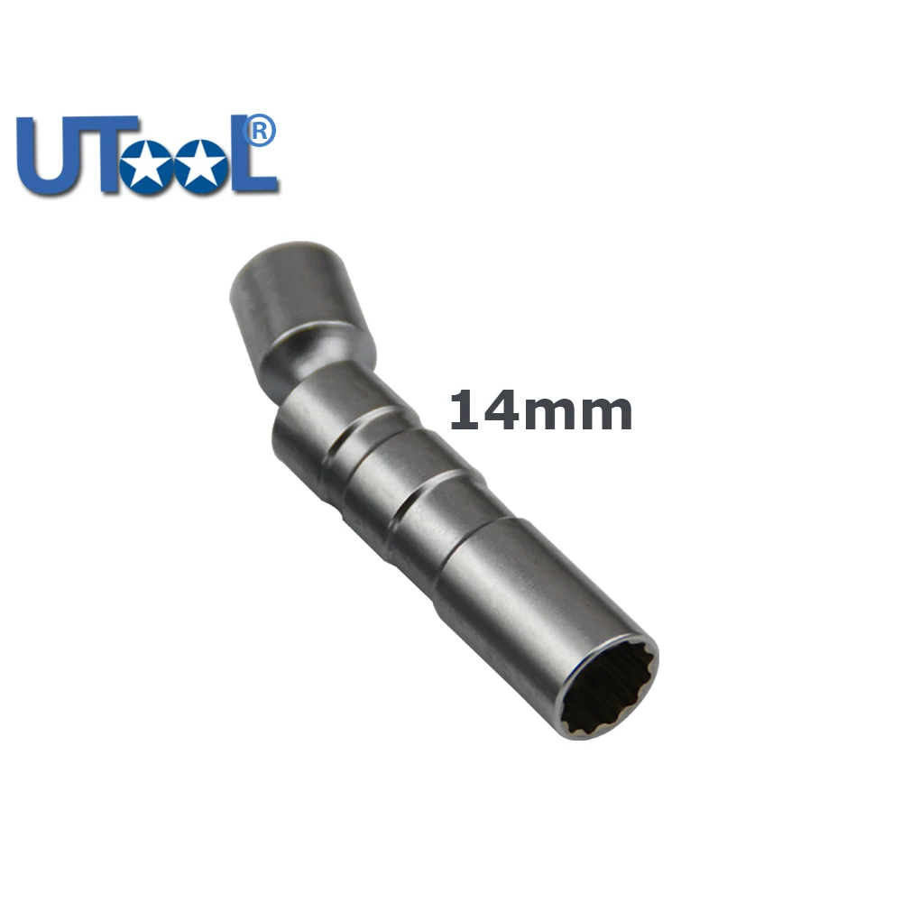 14 mm Thin Wall Universal Joint Spark Plug Socket Removal Tool