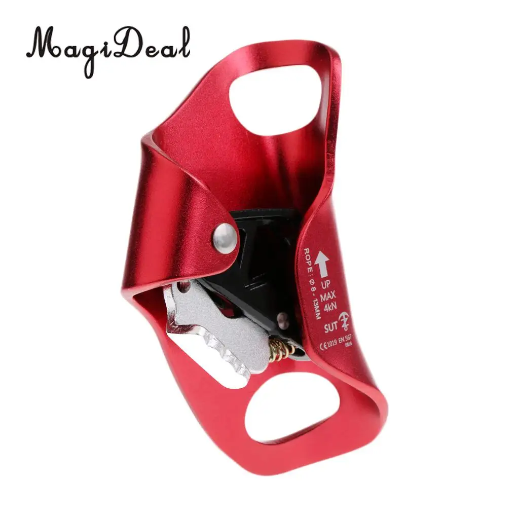 4KN / 880lb Outdoor Climbing Chest Ascender for 8-13mm Rope Compact Lightweight Climbing Caving Fall Protection Accessories