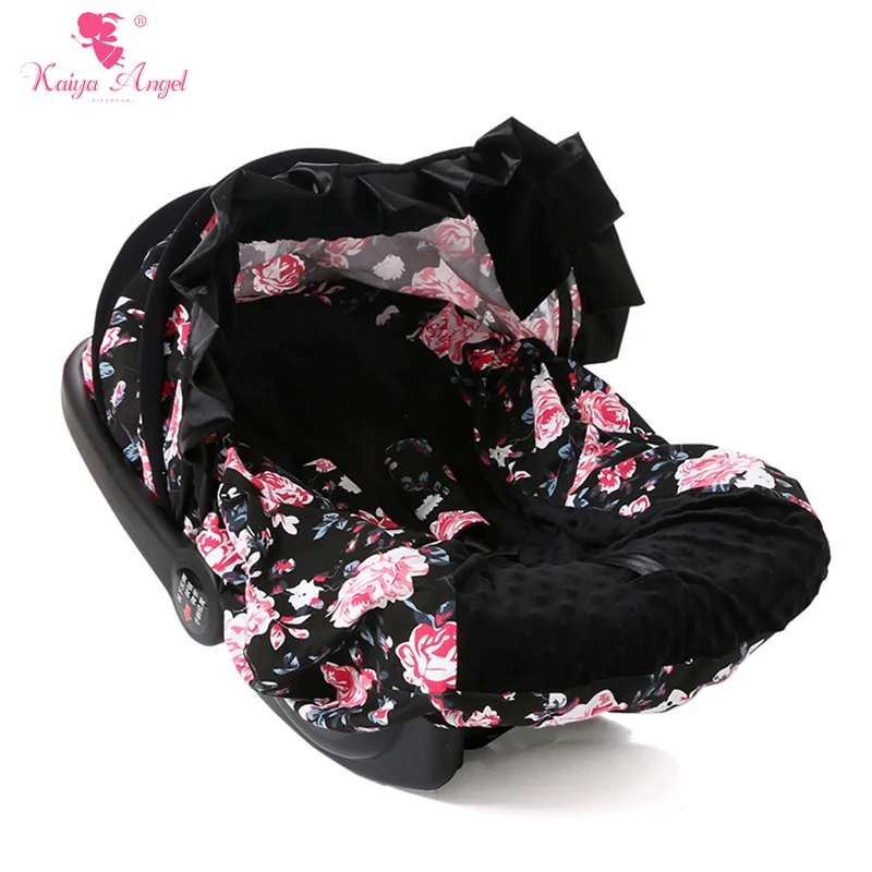 Buy New Posh Baby Car Seat Cover Black Floral Fashion