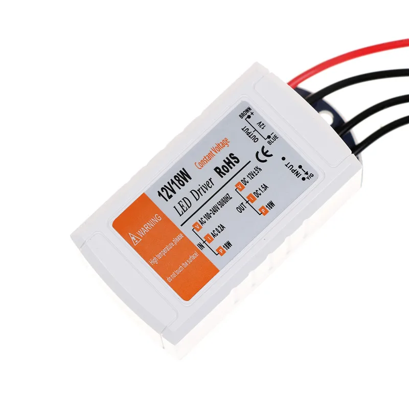 Переключатель мощности трансформатор 220V к DC 12V 18W адаптер преобразователя