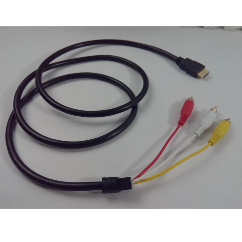 1080 P HDMI мужчин и 3RCA Аудио Видео AV выход ПЕРЕДАЧИ адаптер для кабельного шнура 1 5 м| |
