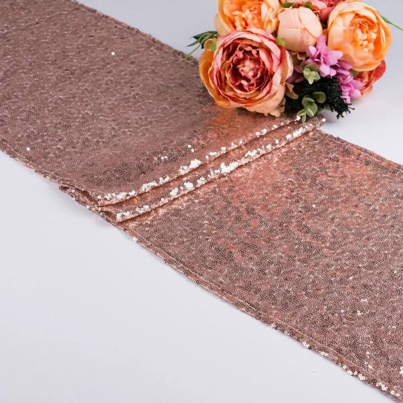 

5pcs Luxury Gold Silver Glitter Sequin Table Runners Sparkly Bling Wedding Table Runners For Hotel Party Event Decoration