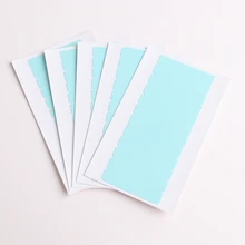 5 листов/мешок) 5 мешков 0,3" x 1,57" супер лента для волос предварительно вырезанная двухсторонняя Ленточные вкладки для наращивания волос на ленте/парики/парик