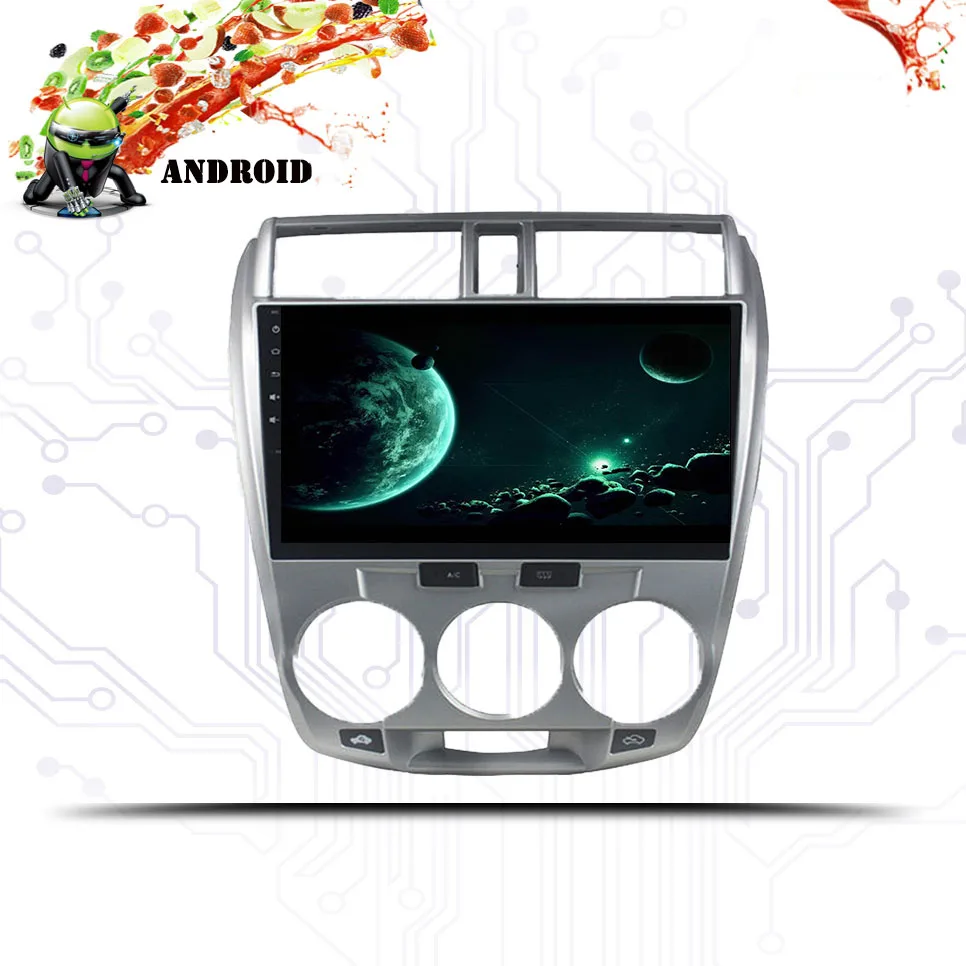 10 1 &quotIPS Android 9 0 автомобильный DVD Мультимедиа GPS для Honda CITY 2008 2009 2011 12 2013 аудио Радио