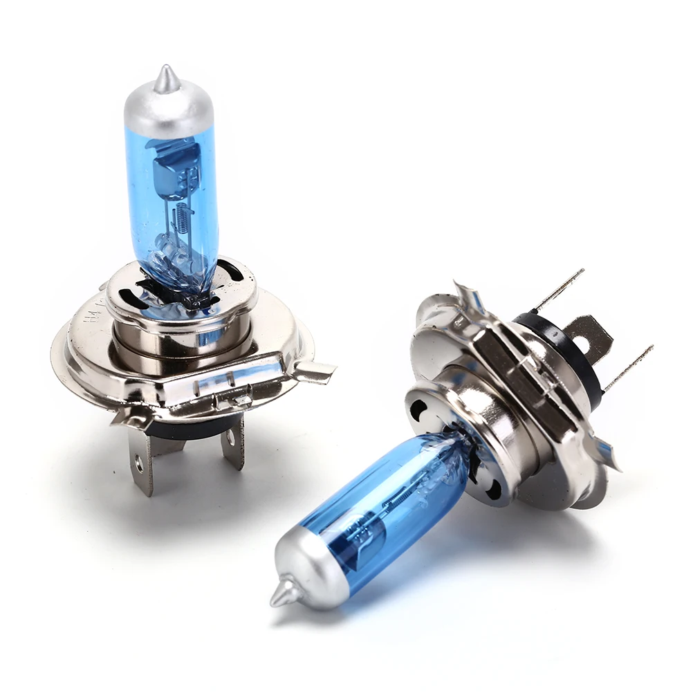 2pcs Cars Fog Halogen Bulb Whosesale Car Light Bulbs DC 12V H4 Headlight Bulbs Car Xenon Halogen