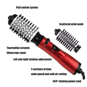

one step Hot Air Spin Brush for Styling & Frizz Control Auto-rotating Curling Negative Ionic Hair Curler Dryer Brush