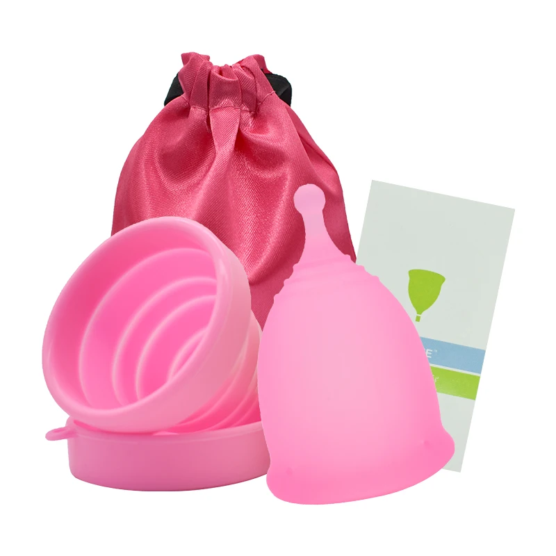 Sterilizing cup with copa menstrual with Cloth bag reusable silicone Cup Feminine hygiene Sterilize Cup use clean Menstrual cup Sterilizing cup with copa menstrual with Cloth bag reusable silicone Cup Feminine hygiene Sterilize Cup use clean Menstrual cup