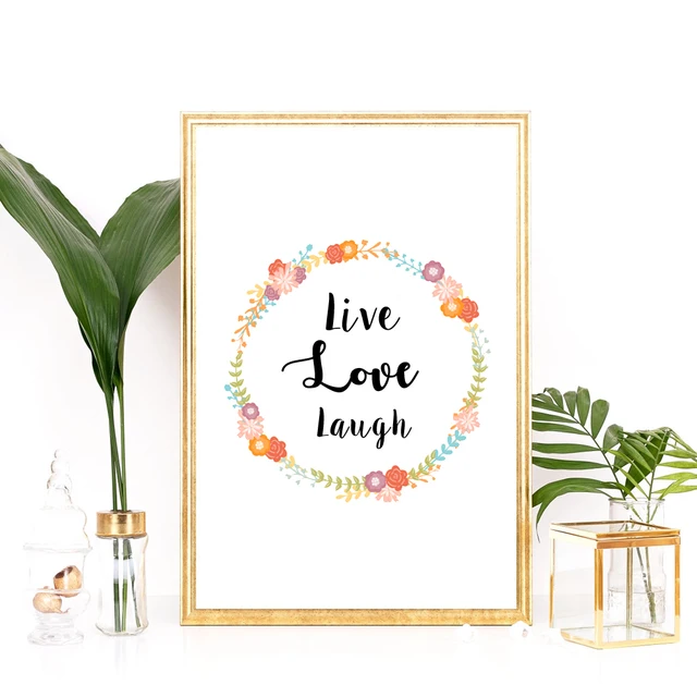 Live Love Laugh Quote Mesmerizing Wall Art Poster Live Love Laugh Canvas Print Quote Wall Picture Live Love Laugh Quote Gorgeous Wall Art Poster Live Love Laugh Canvas Print Quote Wall Picture