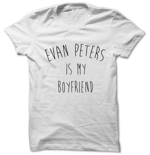 Футболка с принтом Питерс Evan Peters is My Boyfriend футболка унисекс на лицевой стороне T1752