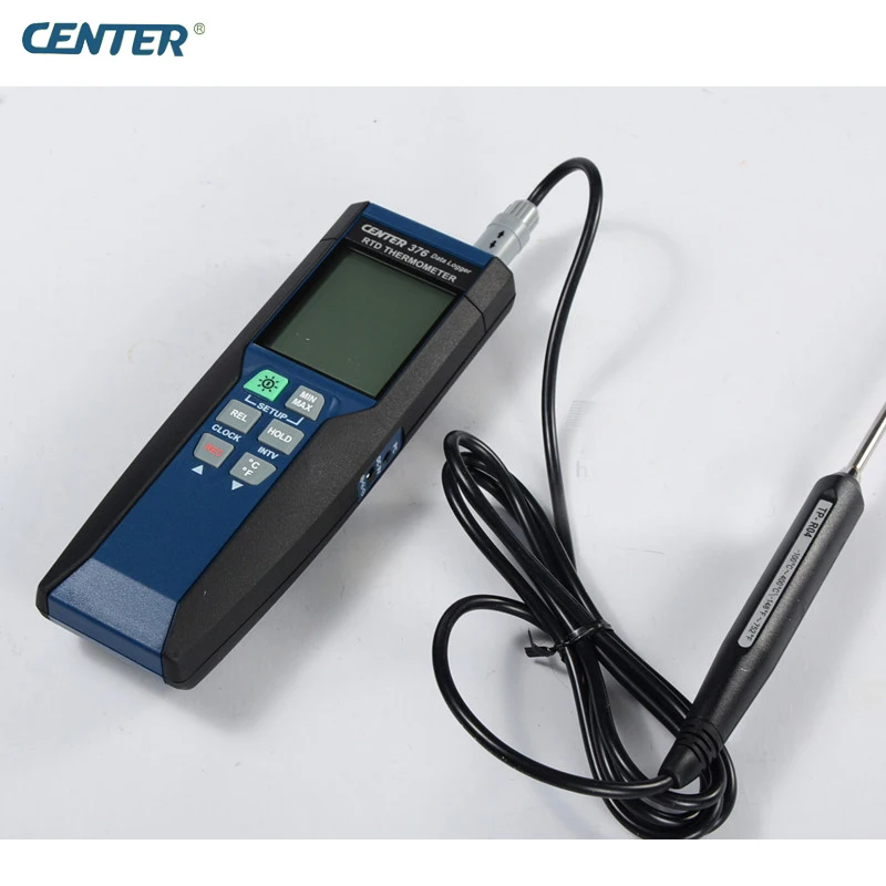 

CENTER-376 Hand-held Data Logging Precision RTD Industrial Thermometer