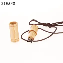 XIWANG логотип Креативный деревянный бамбуковый usb флеш-накопитель 4 ГБ 8 ГБ 16 ГБ 32 ГБ 64 ГБ компьютерная флеш-карта памяти флеш-накопитель