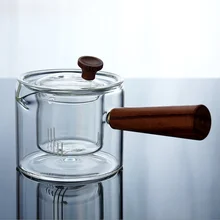 Высокое качество термостойкого стекла Чайник Китайский чайный сервиз Кунг-фу Pu'er чайник кофе с молоком Сок Горшок встроенный стекло чай утечки