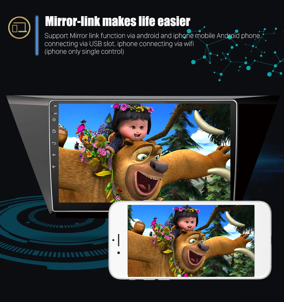 Perfect Eunavi Android 8.1 Octa-core 10.1 inch Car Radio HeadUnit GPS Navi Player for  VW Volkswagen Touran 2016 With SWC WIFI 2G+32G 12