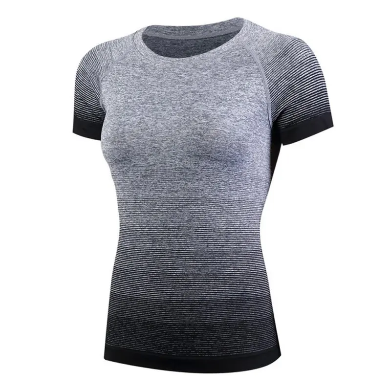 

Women Dry Quick Running T Gym Compression Shirts Sport T-shirts Summer Short Sleeve T-shirts Fitness Clothes Tees & Tops