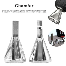 Free Shipping Stainless Steel Remove Burr Tools 22mm Drill Chuck Deburring External Chamfer Tool  for Chuck Drill Bit Hand Tools