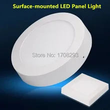 10 шт./лот 6 Вт 12 Вт 18 Вт круглый светодиодный светильник для поверхностного монтажа с большим количеством люменов на диммируемого точечного светильника AC110v 220 v 230 v CE по ограничению на использование опасных материалов в производстве