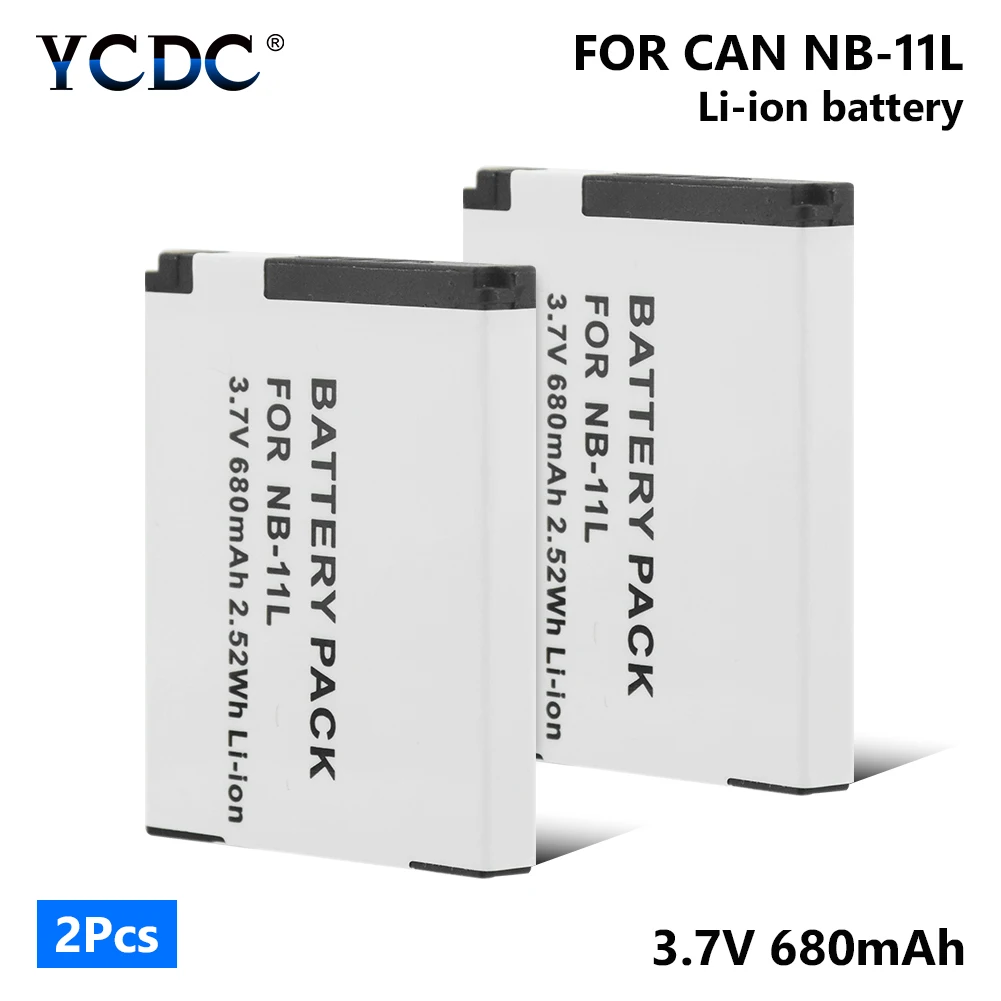 1/2 штук 3,7 V 680 мАч литиевые батареи NB-11L NB11L NB 11L для Canon IXUS 125 HS/IXUS 132/IXUS 133/IXUS 135/IXUS 140/IXUS 145