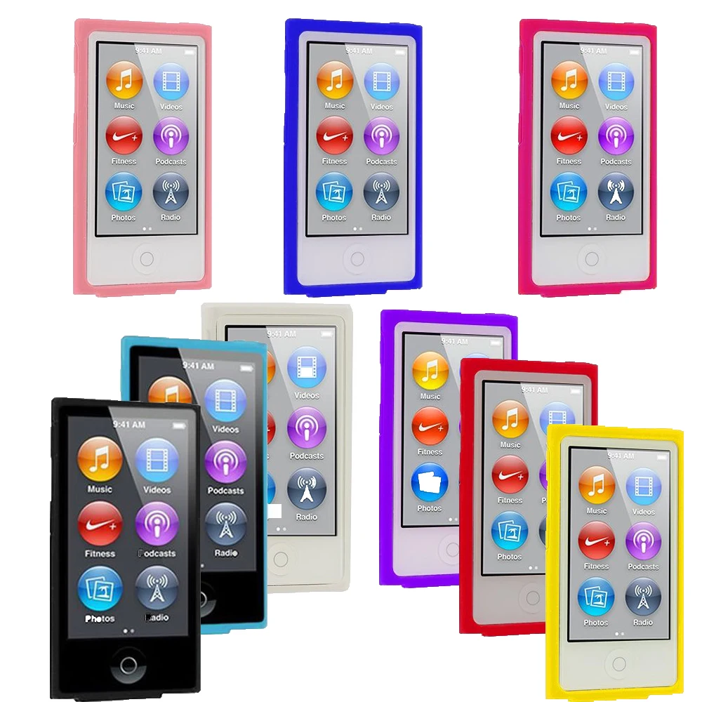 Чехол для Apple iPod Nano 7 чехол 7-го 8-го поколения силиконовый мягкий резиновый гелевый